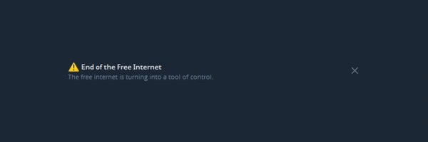 End Of Free Internet Token Header