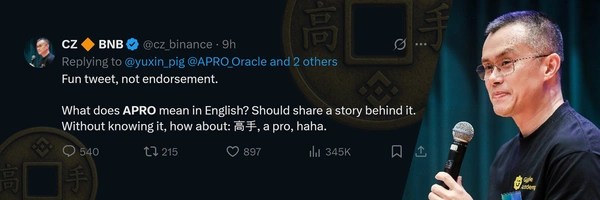 APRO Coin Token Header