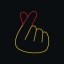 Finger Heart Icon
