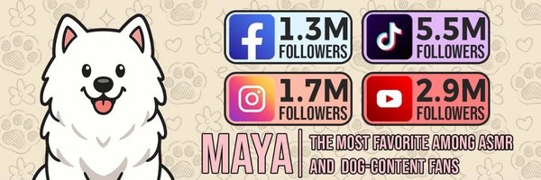 Maya the Samoyed Token Header