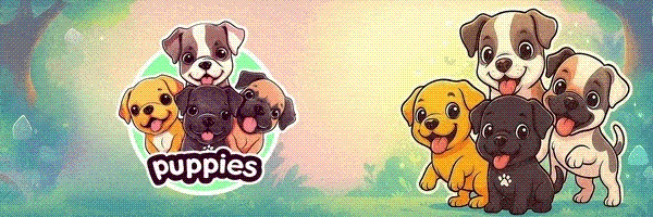 I love puppies Token Header