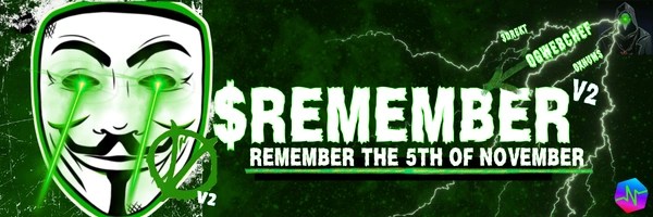 REMEMBER REMEMBER THE 5TH OF NOVEMBER Token Header