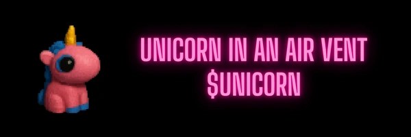 unicorn in an air vent Token Header