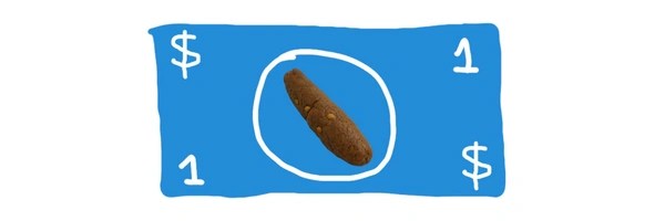 one poop dollar bill Token Header