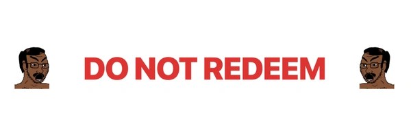 DO NOT REDEEM Token Header