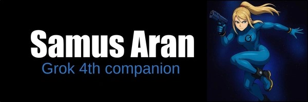 Samus Aran Grok 4th Companion Token Header