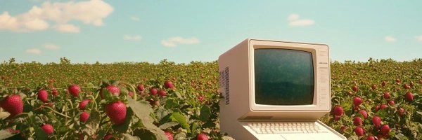 Strawberry Computer Token Header