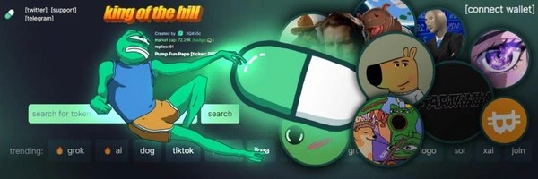 Pump Fun Pepe Token Header