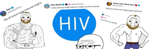 Horny Internet Virgins Token Header