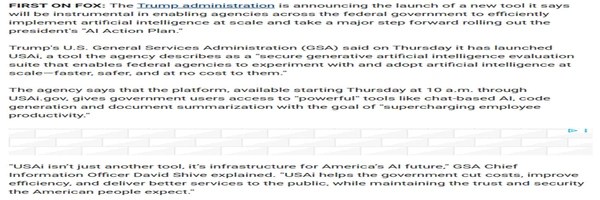 US Artificial Intelligence Token Header