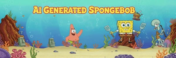 AI GENERATED SPONGEBOB Token Header