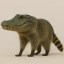 alligator head, raccoon body Icon