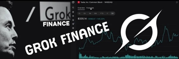 Grok Finance Token Header