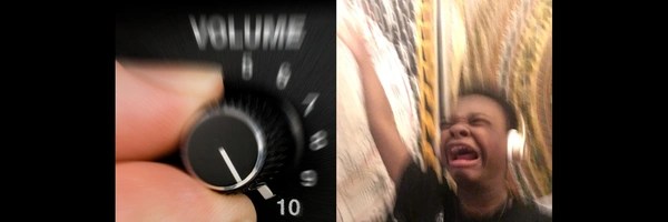 TURN THE VOLUME UP Token Header