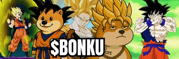 GOKU ON BONK Token Header