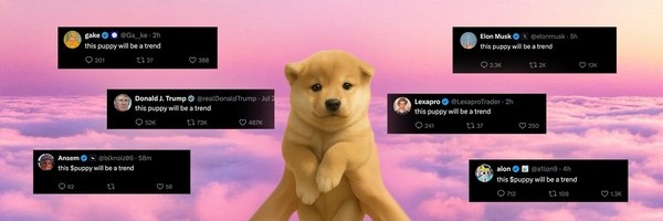 this puppy will be a trend Token Header
